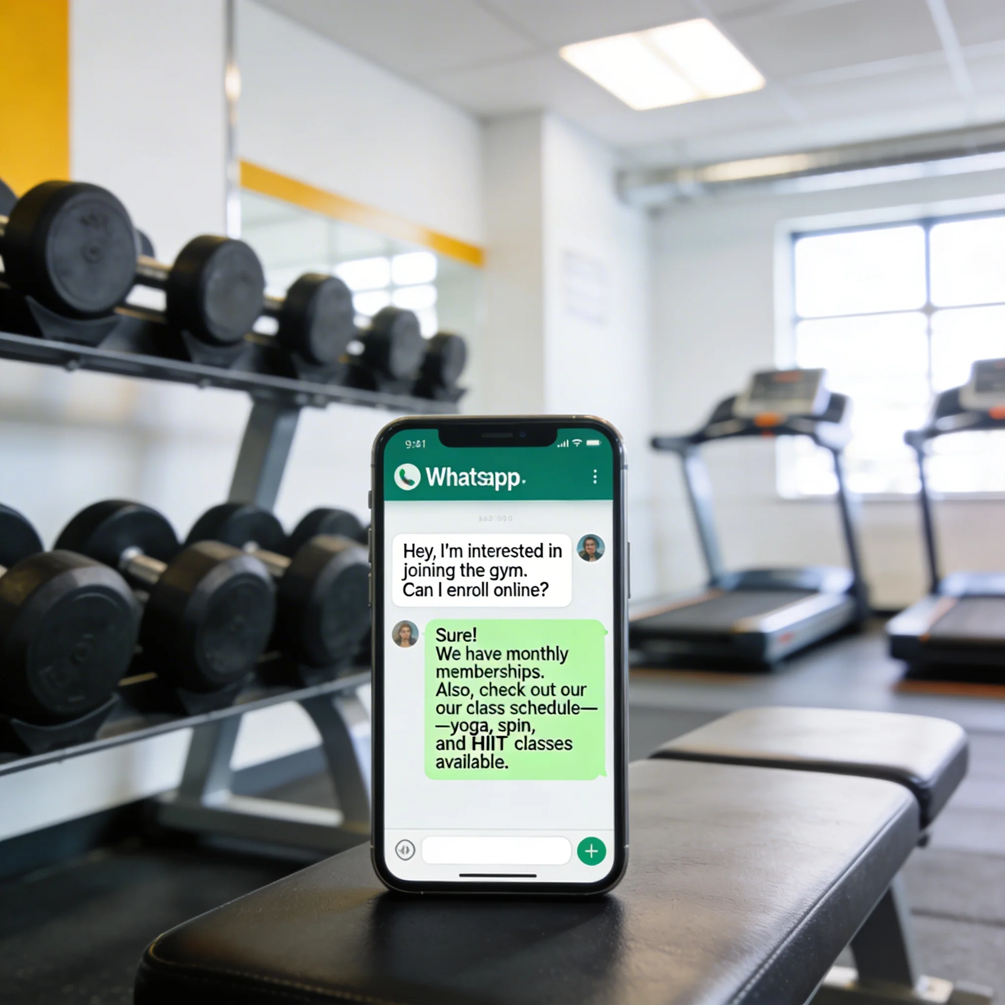 AI agents for gyms managing memberships and class bookings on WhatsApp