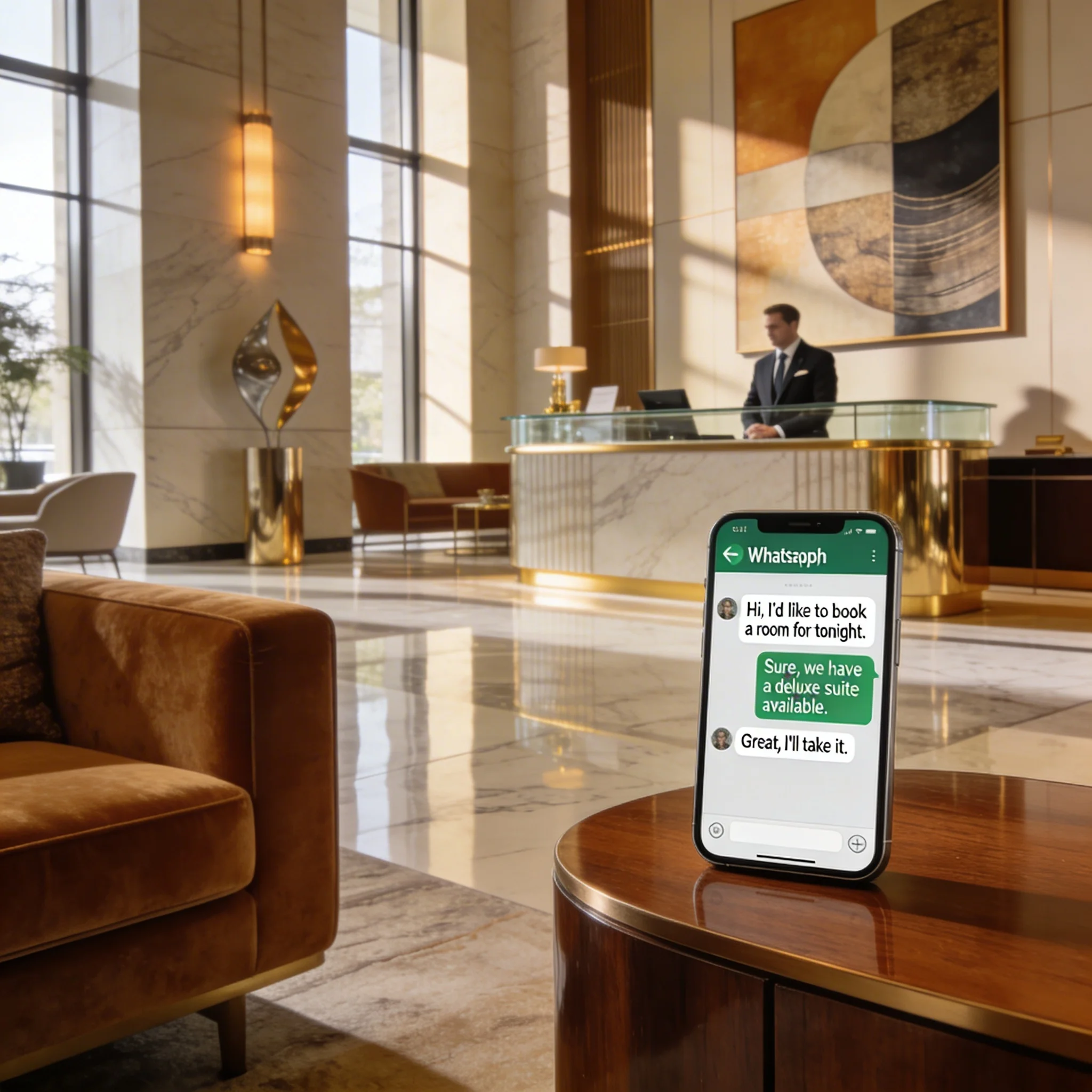 Agenti IA per hotel che gestiscono richieste ospiti e prenotazioni dirette su WhatsApp