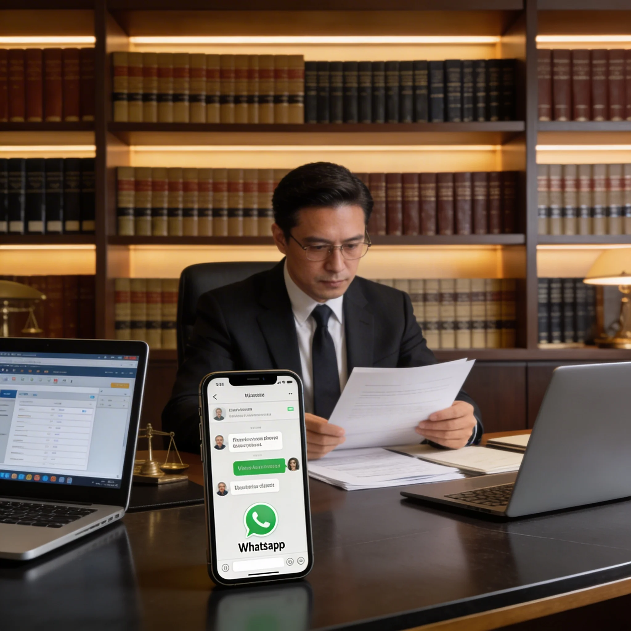 AI agents for law firms managing client intake and consultations on WhatsApp